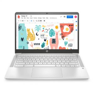 HP Chromebook 14 inch laptop with touchscreen and Chrome OS for students who love art