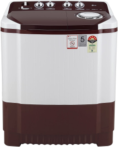 Buy this burgundy LG automatic washing machine price that promises affordability and quality also comes with Roller Jet.