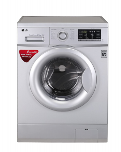 This white LG washing machine is a fully-automatic front loading washing machine that promises the best quality.