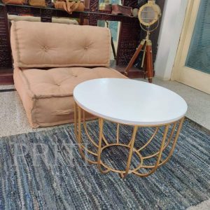 The Indiana Bowed Round Coffee Table is a must-have small table for living room