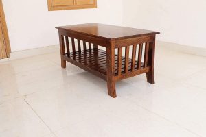 The Sheesham Wood Center Table is one of the best modern side tables for living rooms